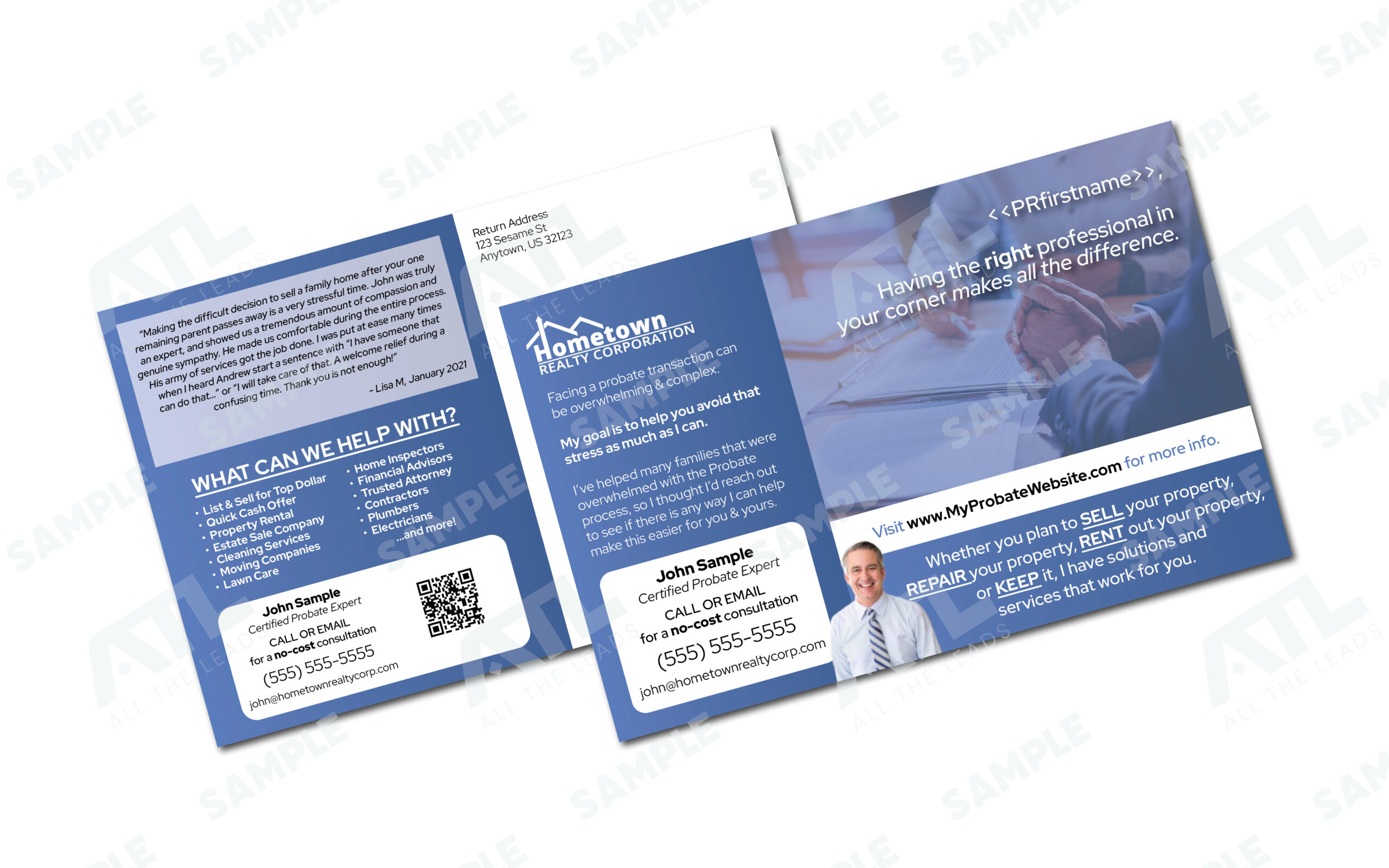 Right Professional Postcard Design